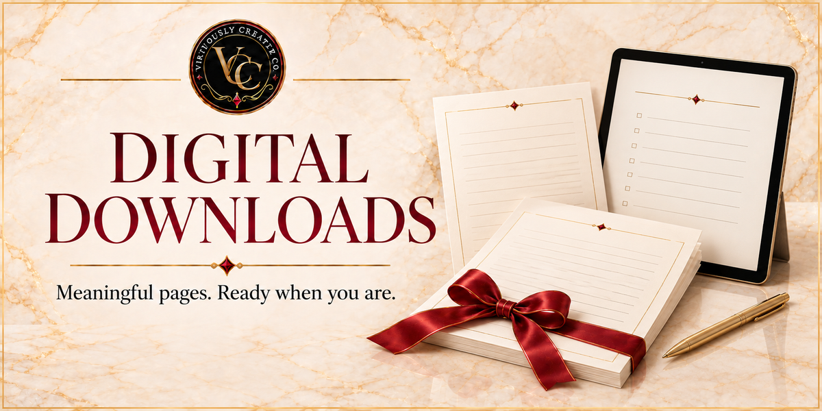 Digital Downloads — Meaningful pages. Ready when you are.