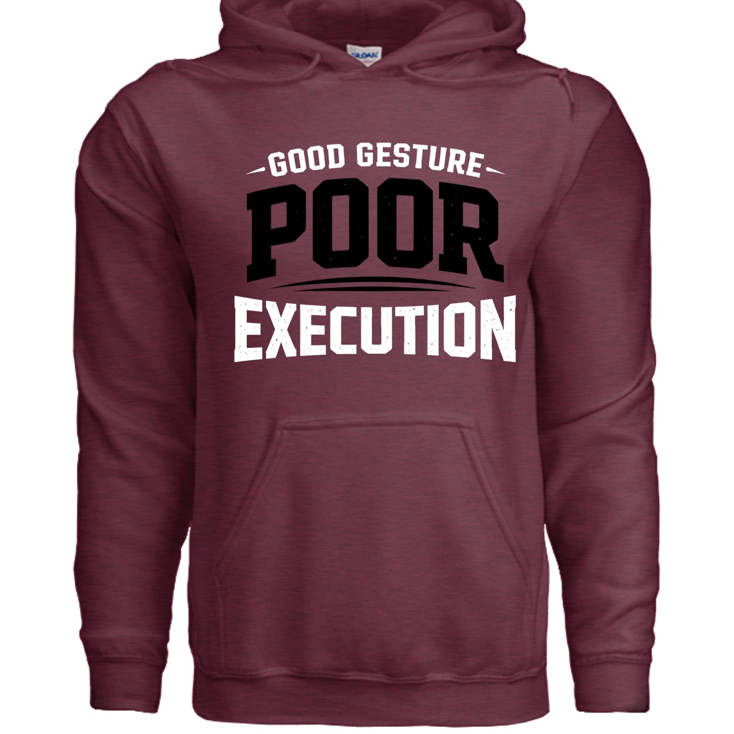 Heather Sport Dark Maroon - G185 - FRONT